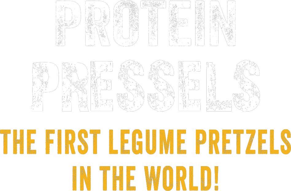 Protein pressels The first legume pretzels in the world
